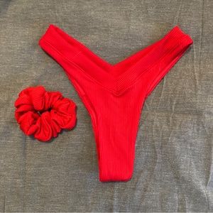 OneOne Swimwear Jesse Bottom Cheeky Red